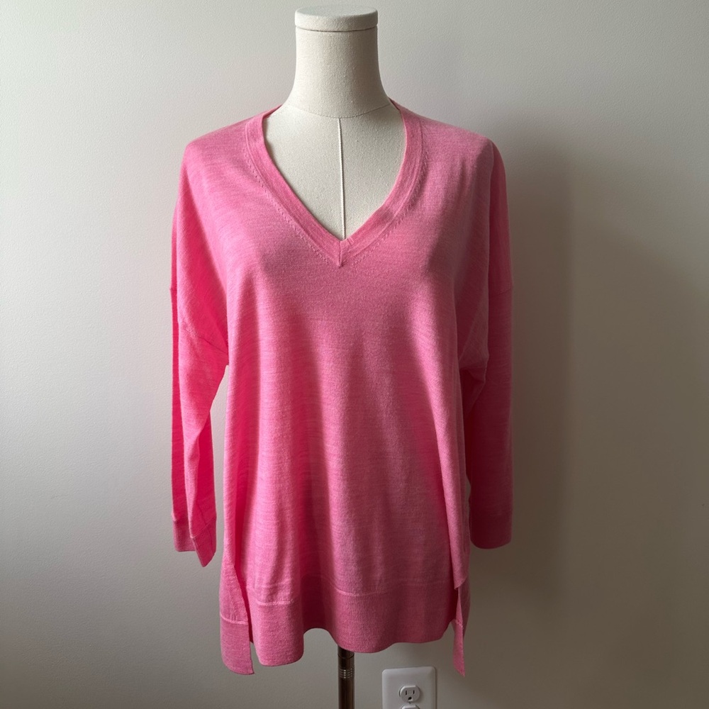 J. Crew Lightweight Light Pink Sweater